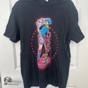 Black Graphic Luke’s (Luke Bryan Bar) T-Shirt with Colorful Design